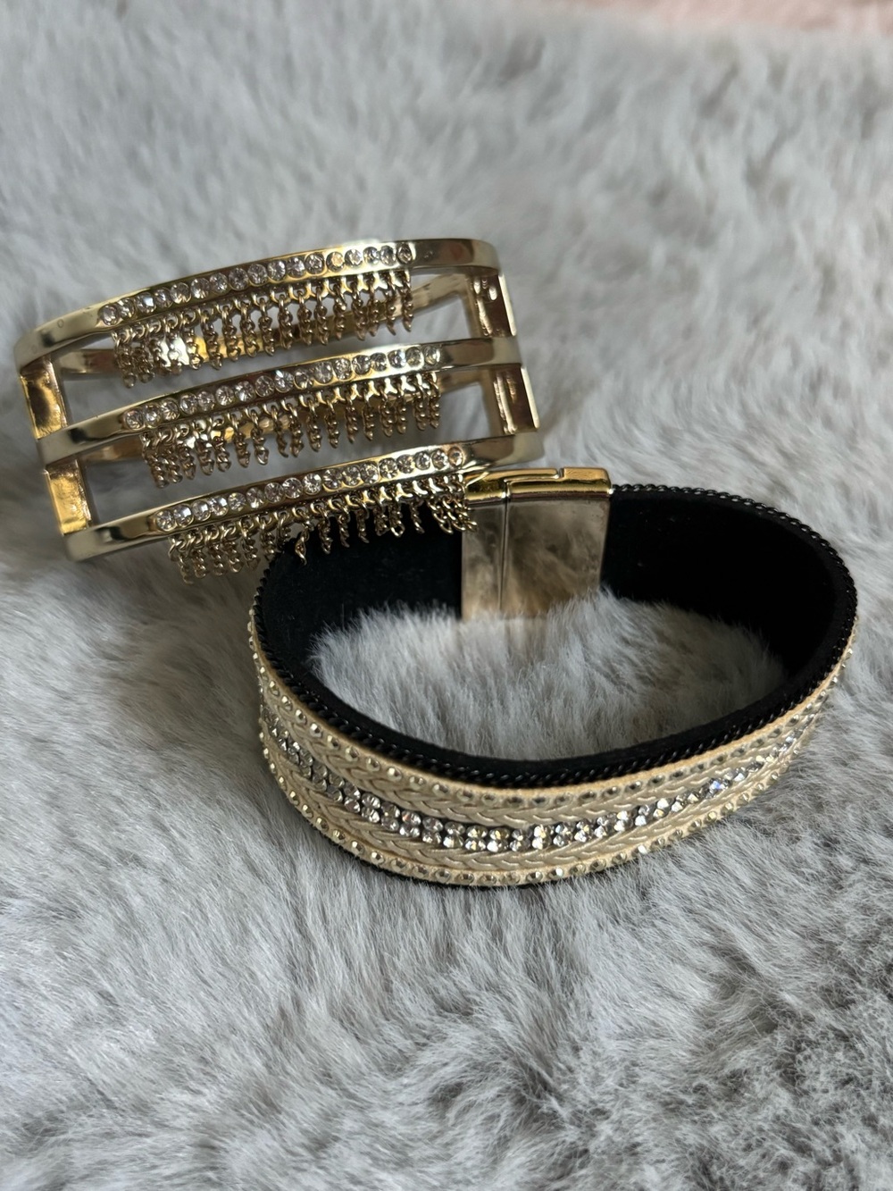 Black and cuff bracelet bundle